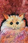 "Etienne" - Cosmic Cat art by Renee Ekleberry