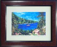 PRINT "The Jewel of Lake Tahoe ~ Emerald Bay" 7.5x10.5 print in 11x14 frame