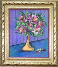 PRINT "Wild Flowers/Yellow Vase" 8x10 in frame