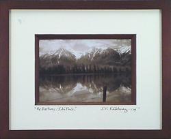 FOTO "Reflections/Job's Peak" 5x7 in 8x10 frame/wood fillet