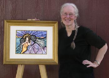 Picture of Renee Ekleberry with "Spirit of Mercy"